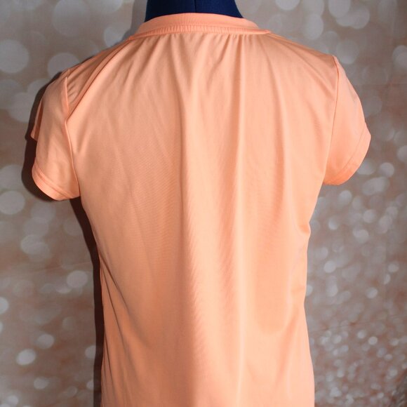 Women's Jofit Women's Orange Short Sleeve V-Neck Golf Top W/Pocket Size Small - Picture 5 of 9